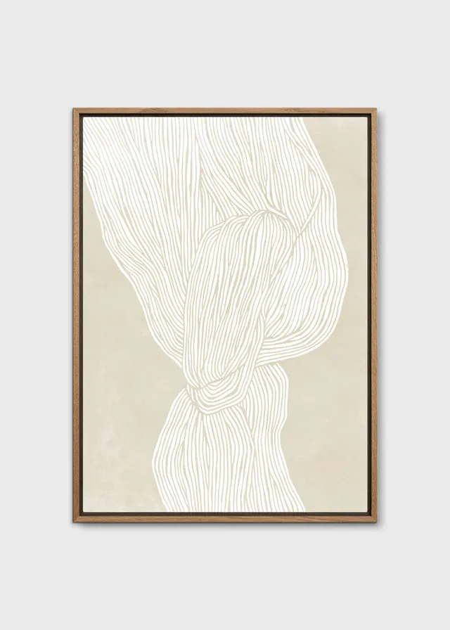 The Poster Club The Line No. 07 Leinwandbild 50x70 Beige