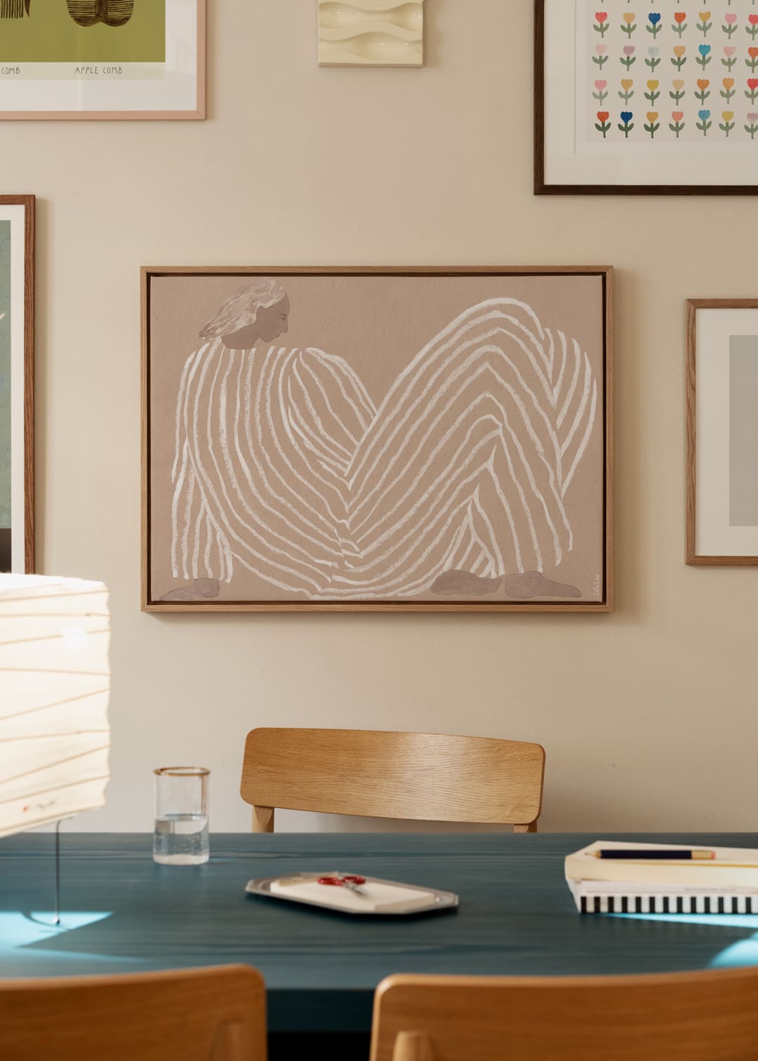 The Poster Club Me Leinwand 50x70 cm beige