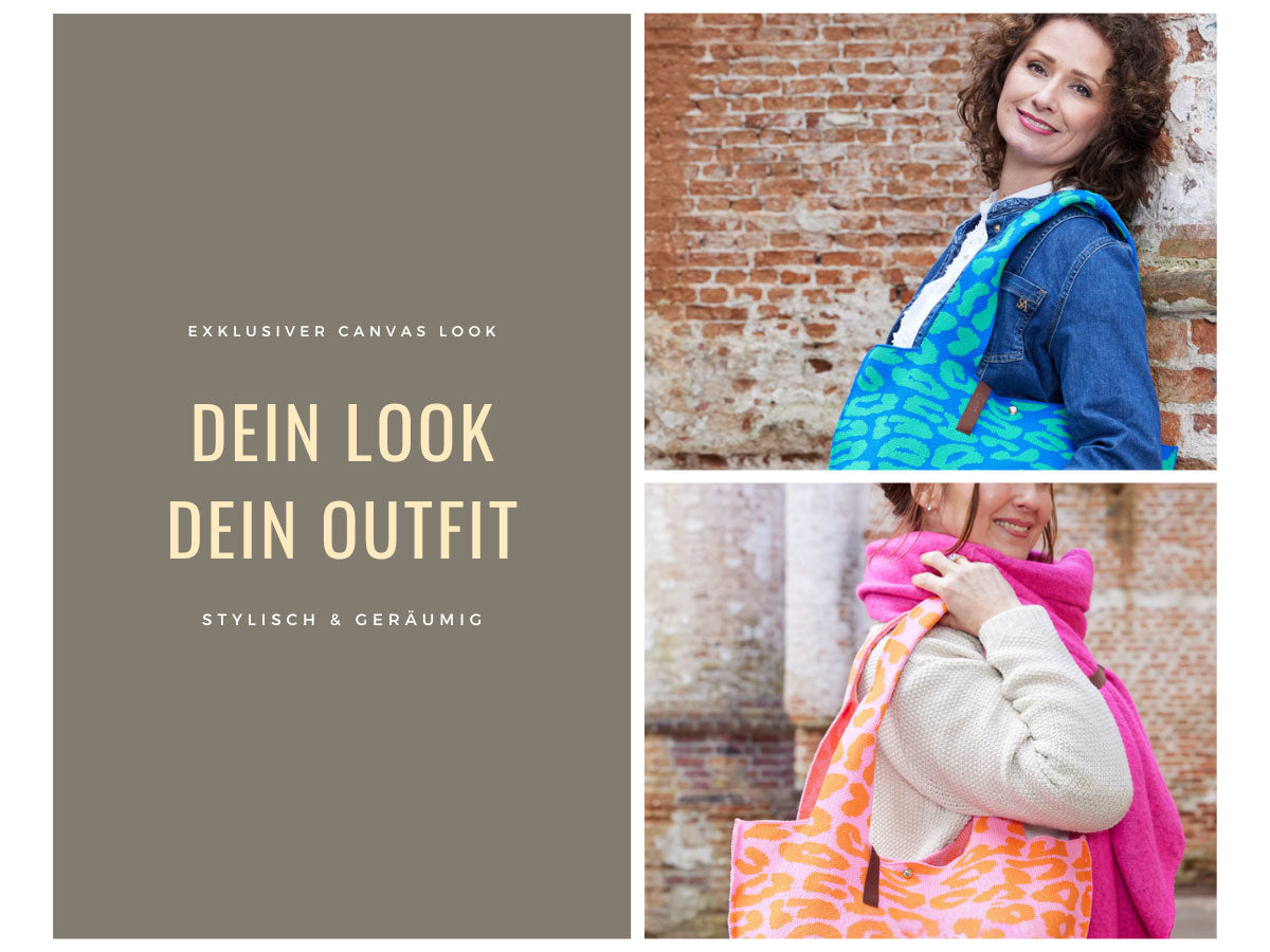LS-LebenStil Shopper & Taschen Vintage Shopper Palma Leo 43x35cm