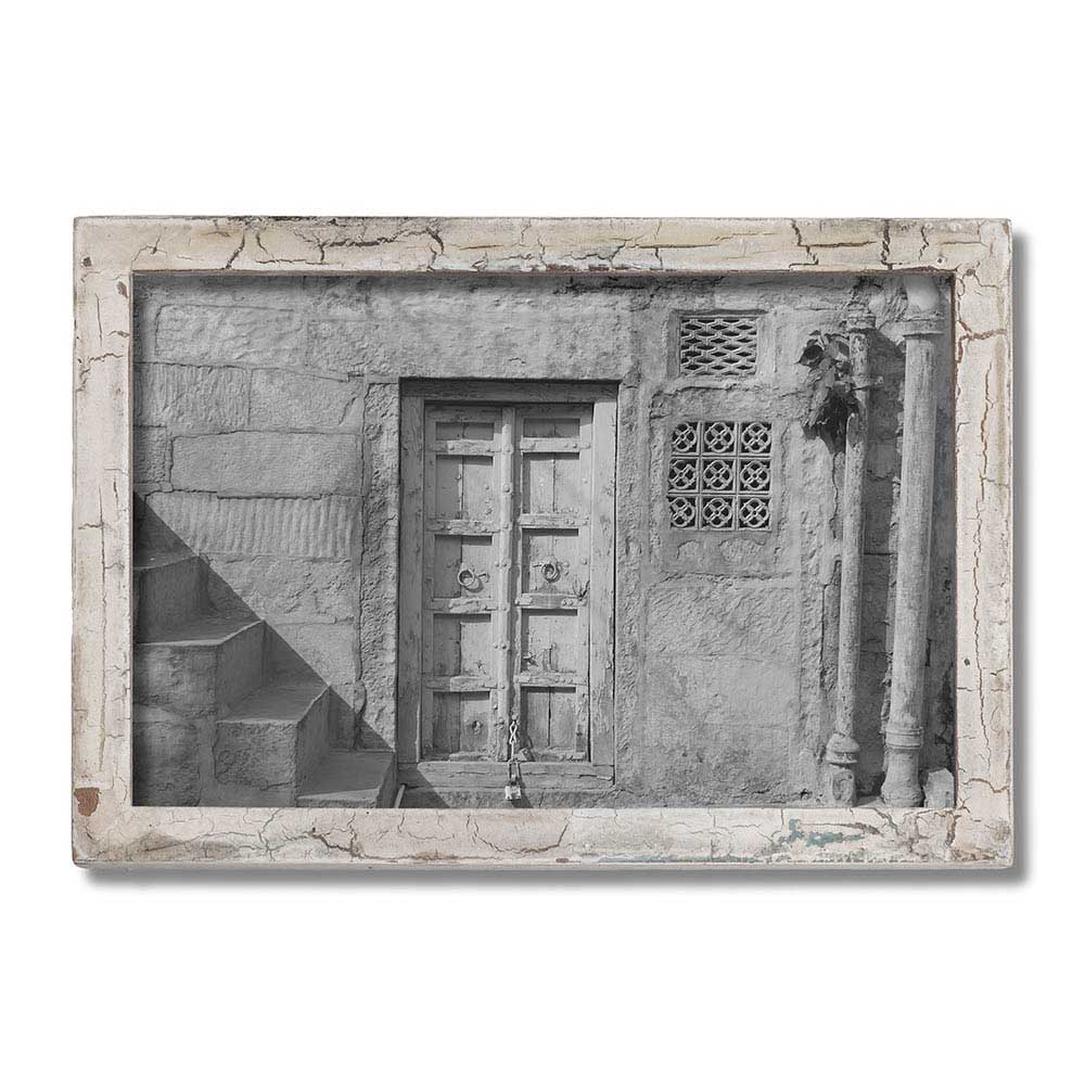 LS-LebenStil Vintage Bilderrahmen 20x30cm Weiß Fundholz