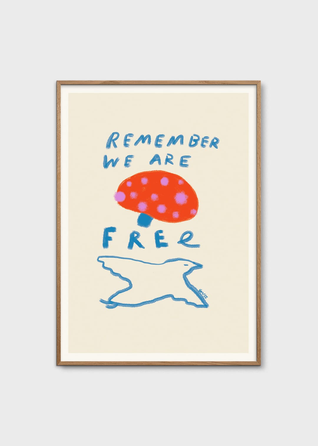 The Poster Club Remember You are Free Poster 30x40 cm abstrakt