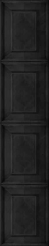 Mineheart Wallpaper Dutch Inlay Tapete Charcoal Paneel