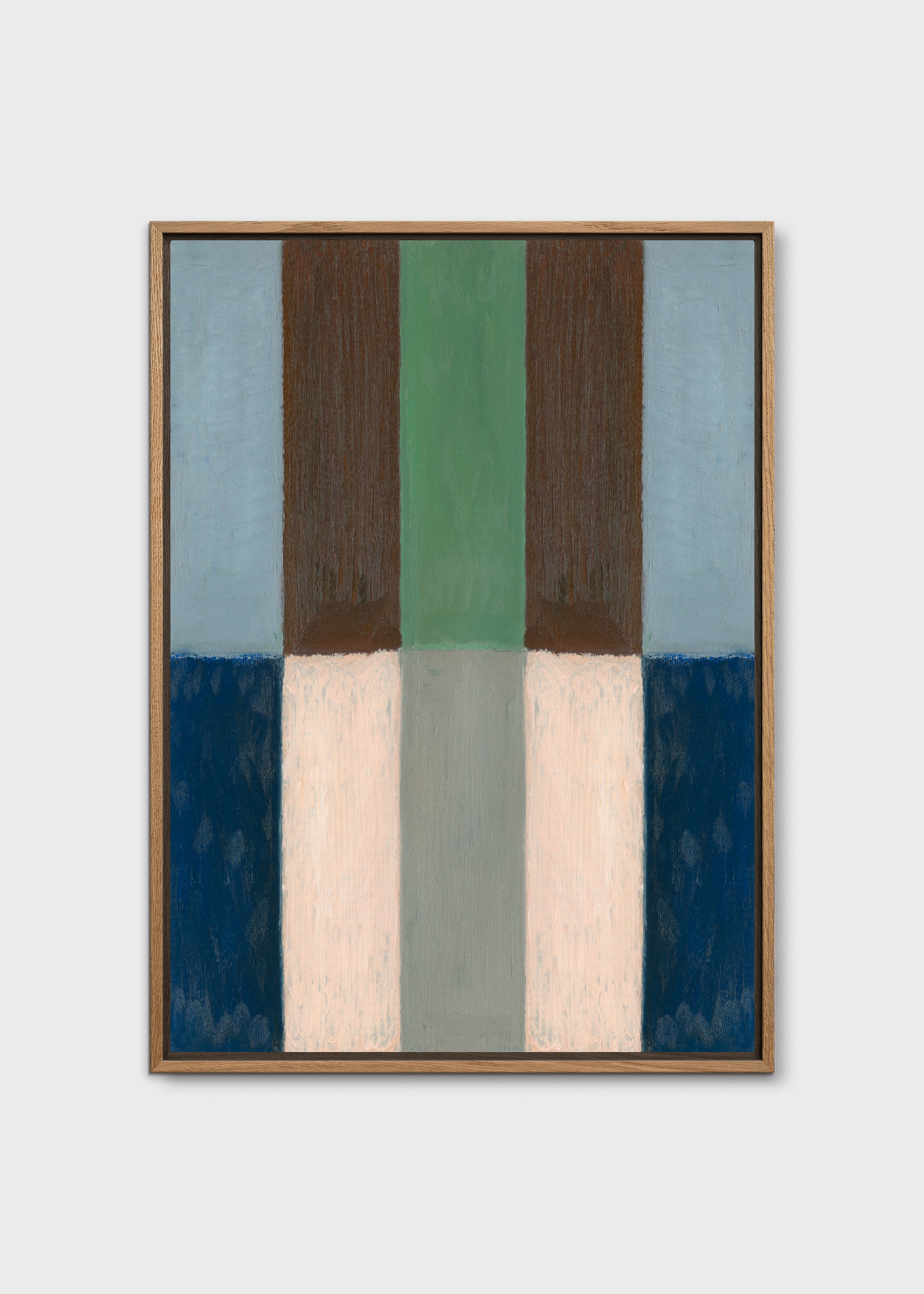 The Poster Club Quiet Landscape Leinwand 50x70 cm blau-beige