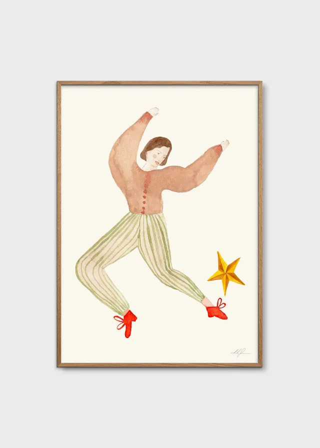 The Poster Club Soccer Star Poster 30x40 cm Braun-Grün