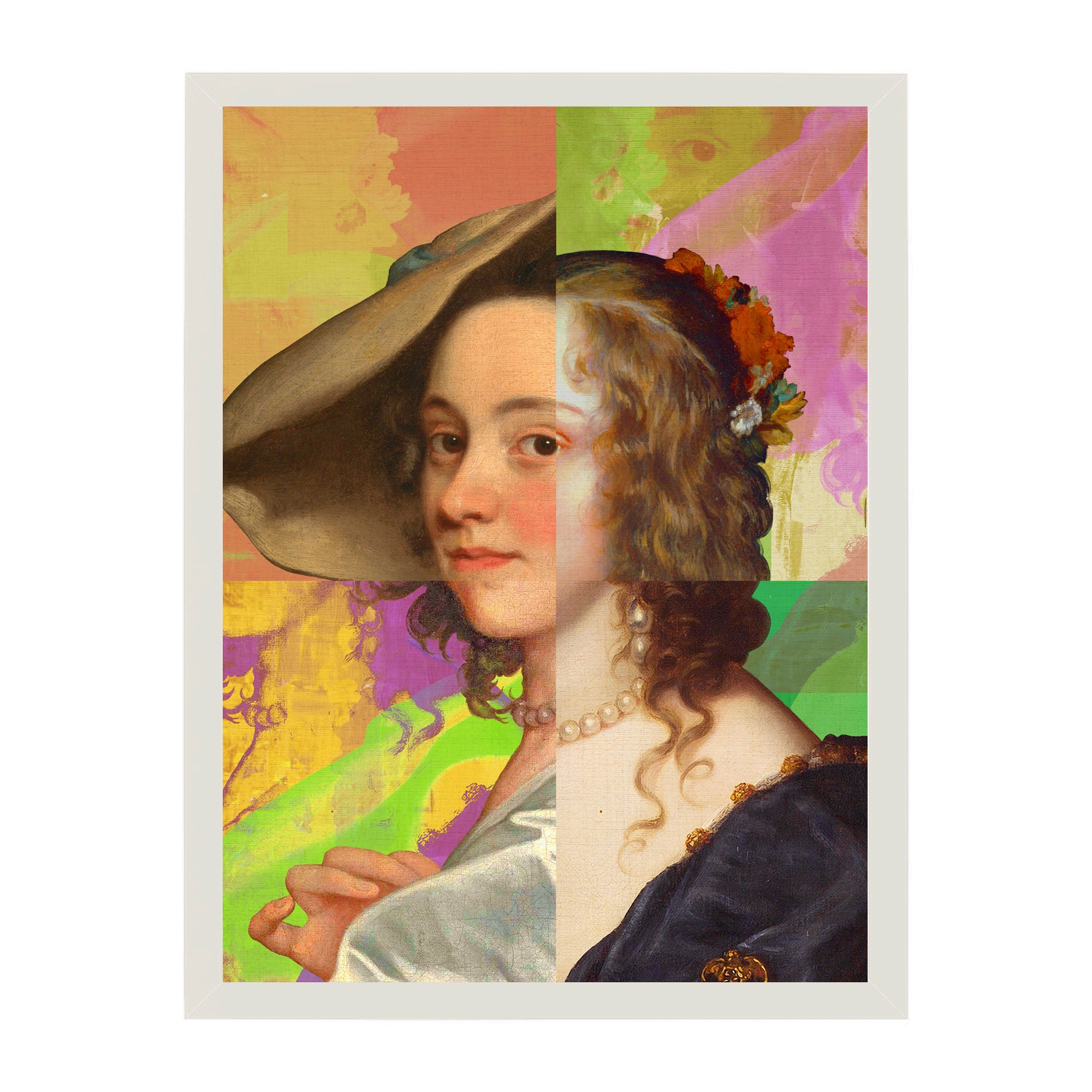 Mineheart Lady Puzzled Poster Lila Kleid 21x30 cm