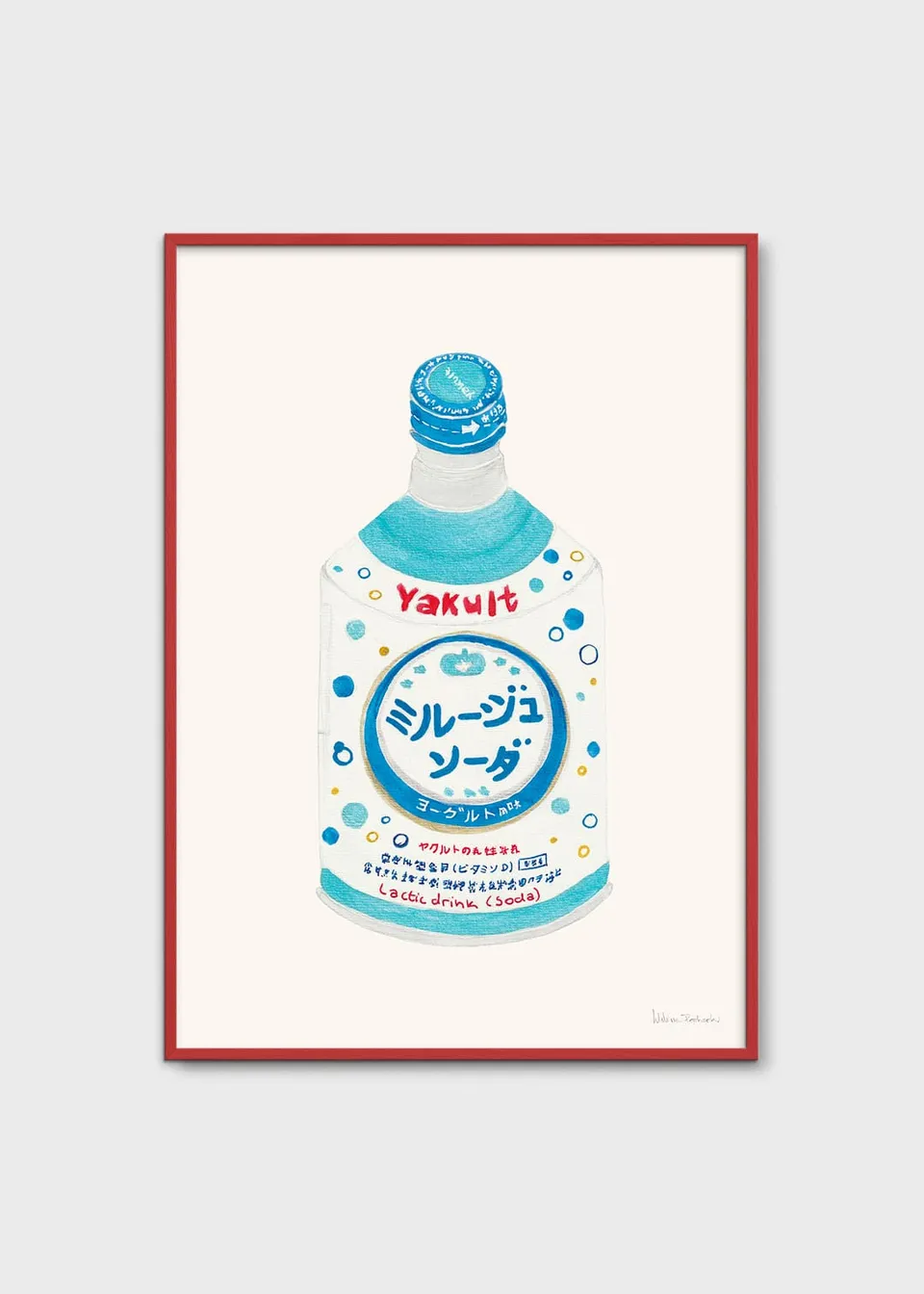 The Poster Club Yakult Soda Poster A4 bunt