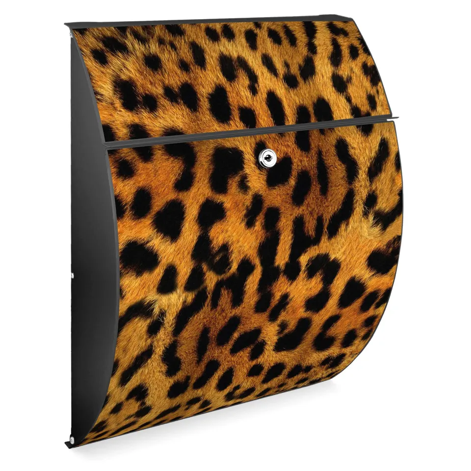 Banjado Riviera Leopard Briefkasten Anthrazit A4