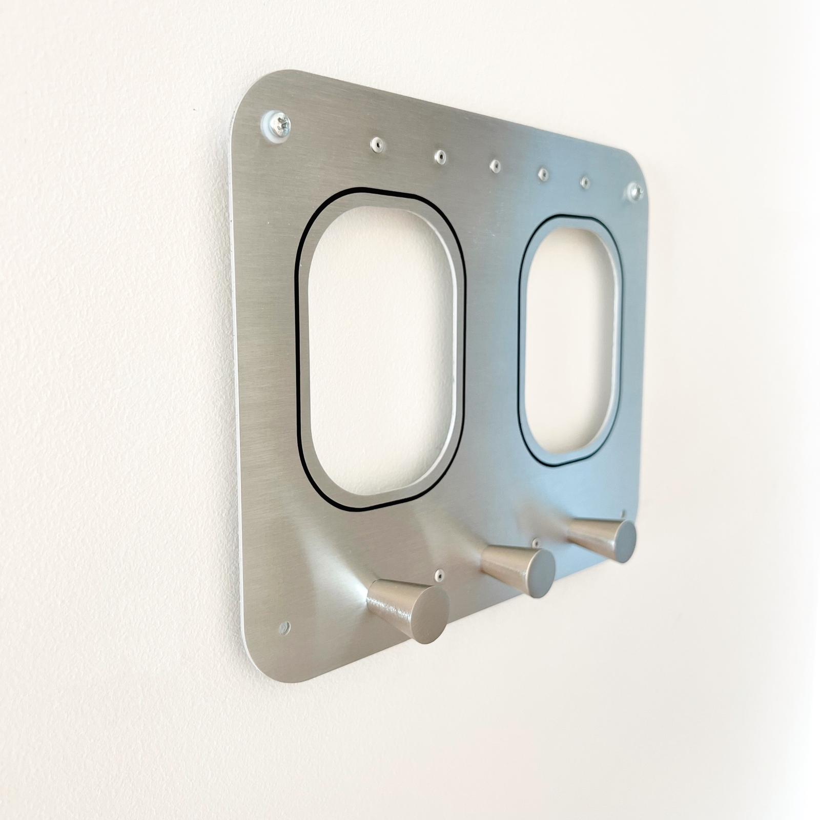 aircraftwindows Coat Racks 2er Garderobe Aluminium Standard