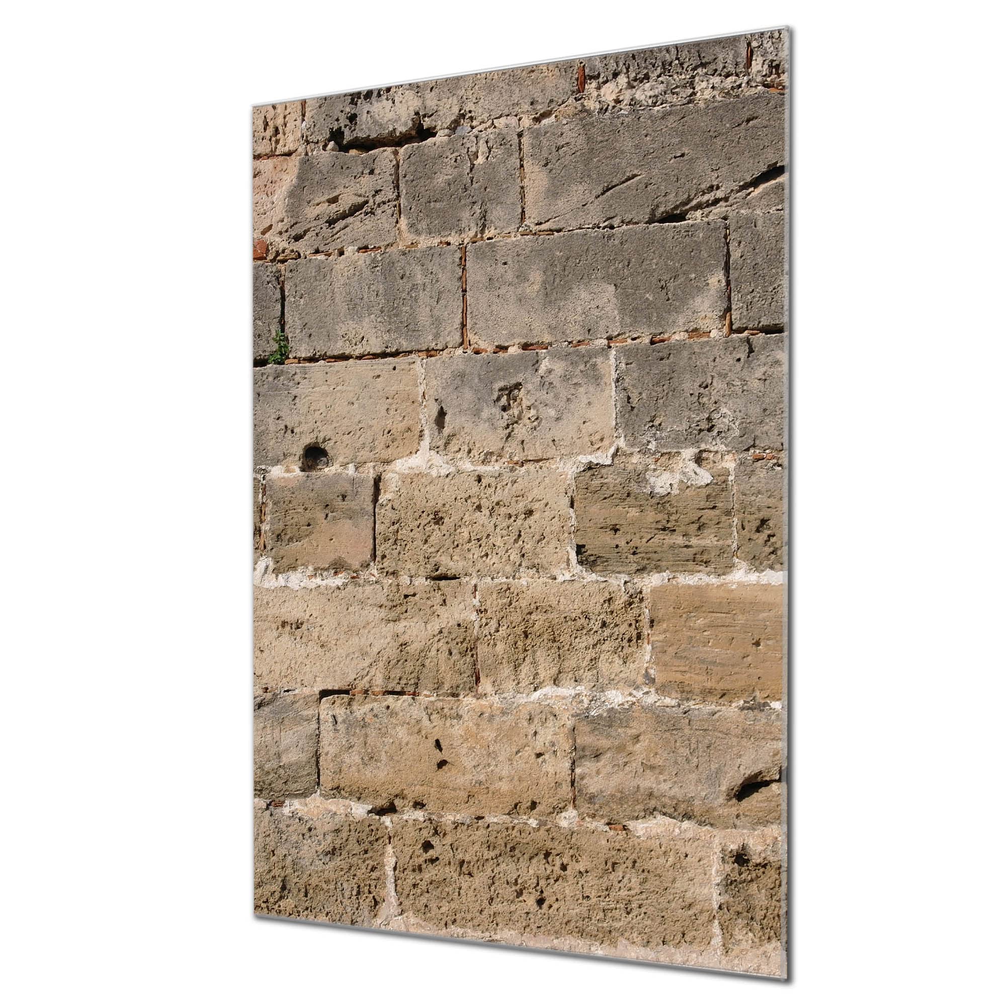 Banjado Magnettafel Steinwand 2 Magnetwand 40x60 cm Betonoptik
