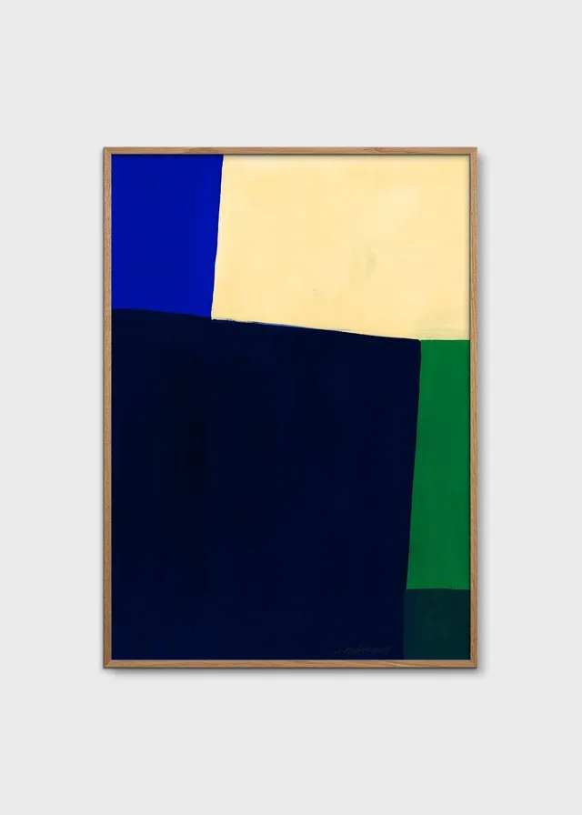 The Poster Club Court Poster 50x70 cm beige-blau