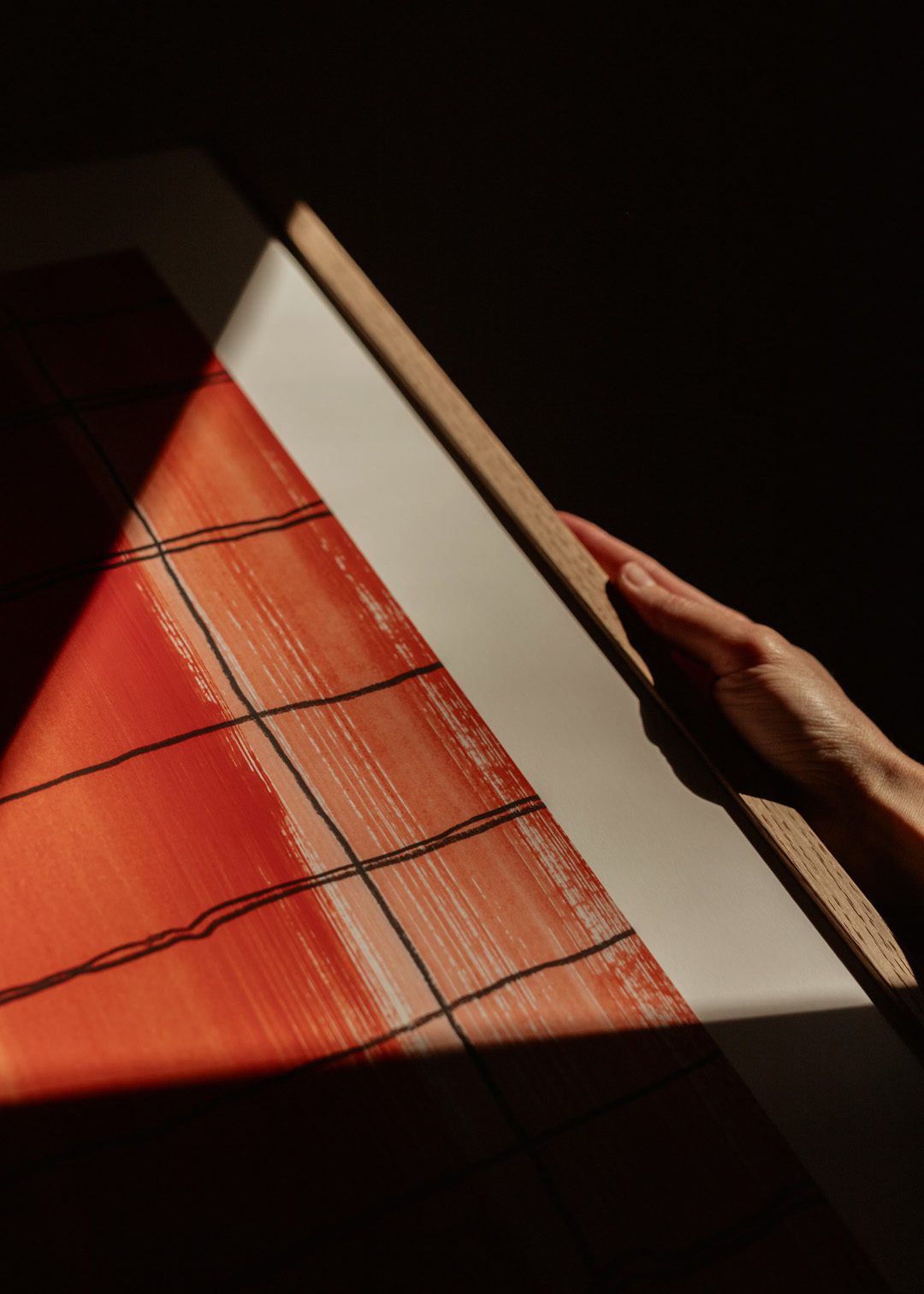 The Poster Club Art Prints Grid 02 Poster 30x40 cm Orange