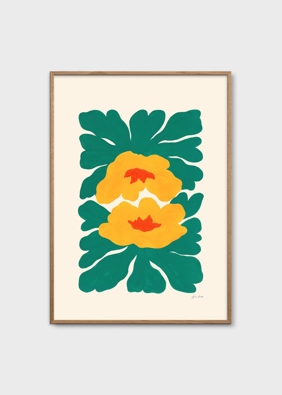 The Poster Club Art Prints In the Cracks Poster 50x70 Botanik