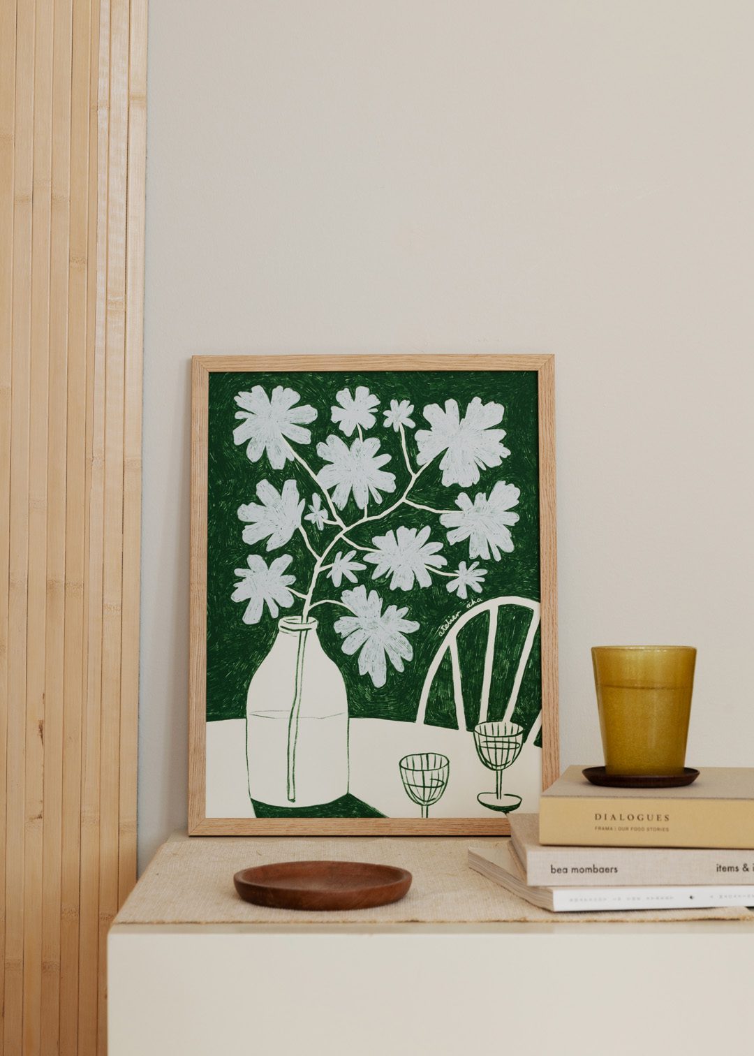 The Poster Club Art Prints Blue Flowers Kunstdruck A4 botanisch