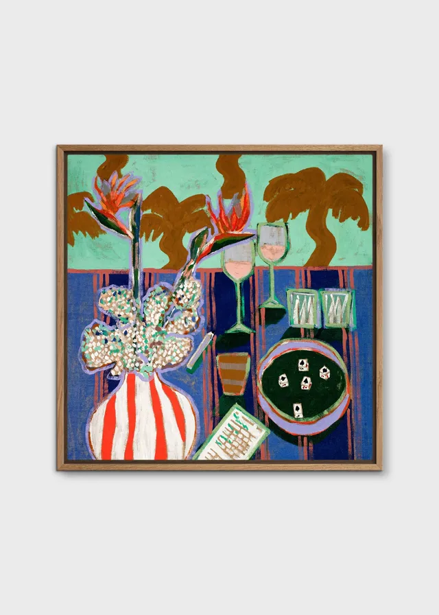 The Poster Club Art Prints Yatzy Poster 50x50 cm blau