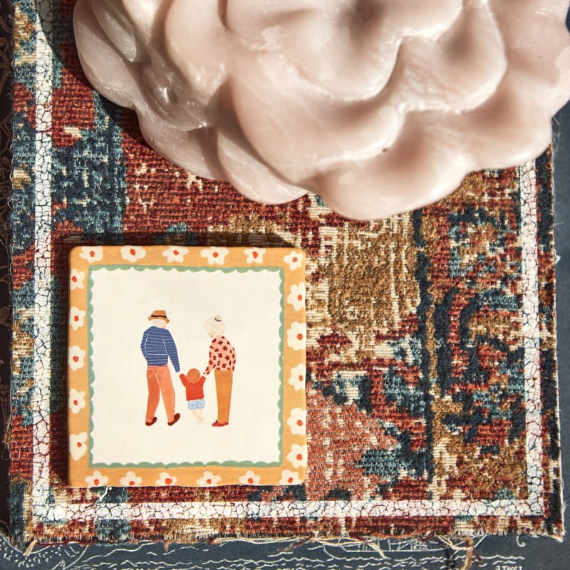 Storytiles Delft Blue Band voor het leven Wandfliese S 10x10