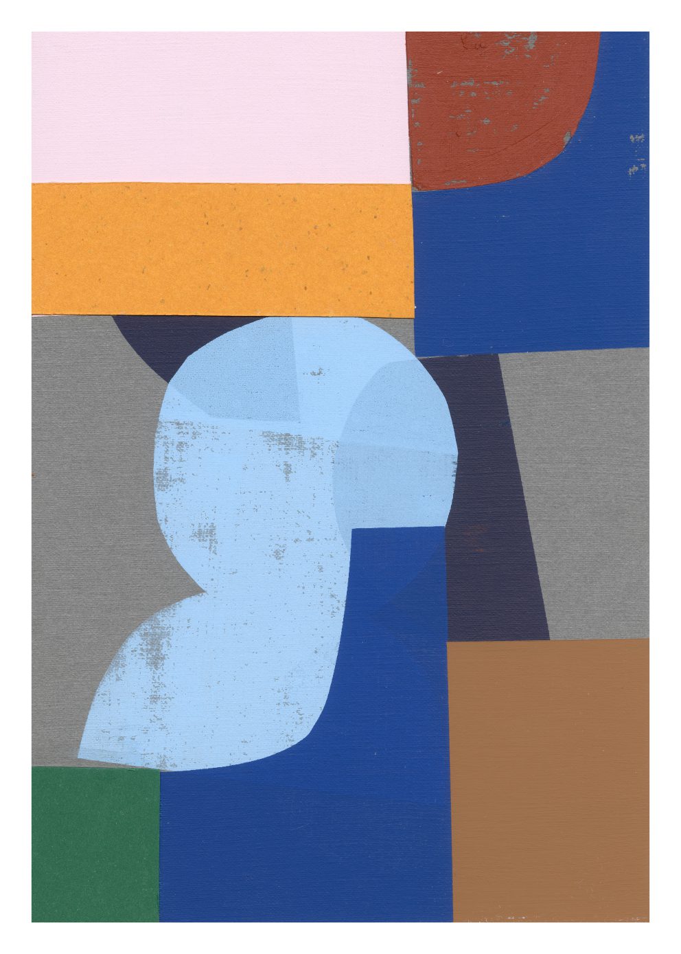 The Poster Club Art Prints Truman Poster A4 blau geometrisch
