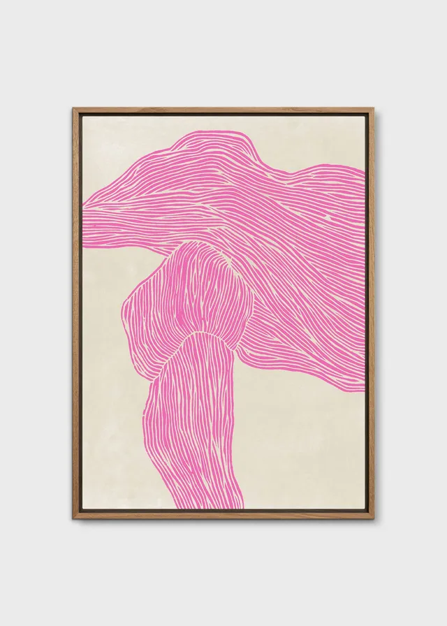 The Poster Club The Line Pink Leinwand 50x70 cm beige-rosa