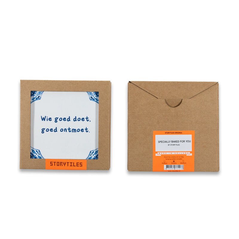 Storytiles Delft Blue Authentic Old Dutch Fliese 10x10 cm Text