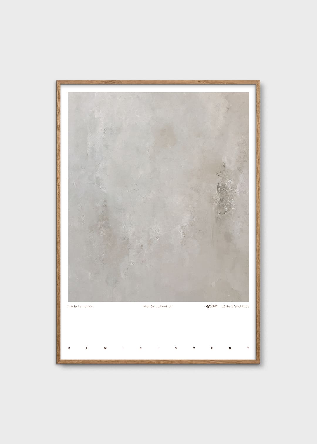 The Poster Club Reminiscent Poster 30x40 cm grau abstrakt
