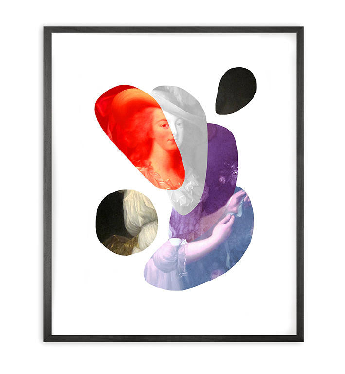 Mineheart Shape Colour Lady 3 Wandbild 66x81cm bunt