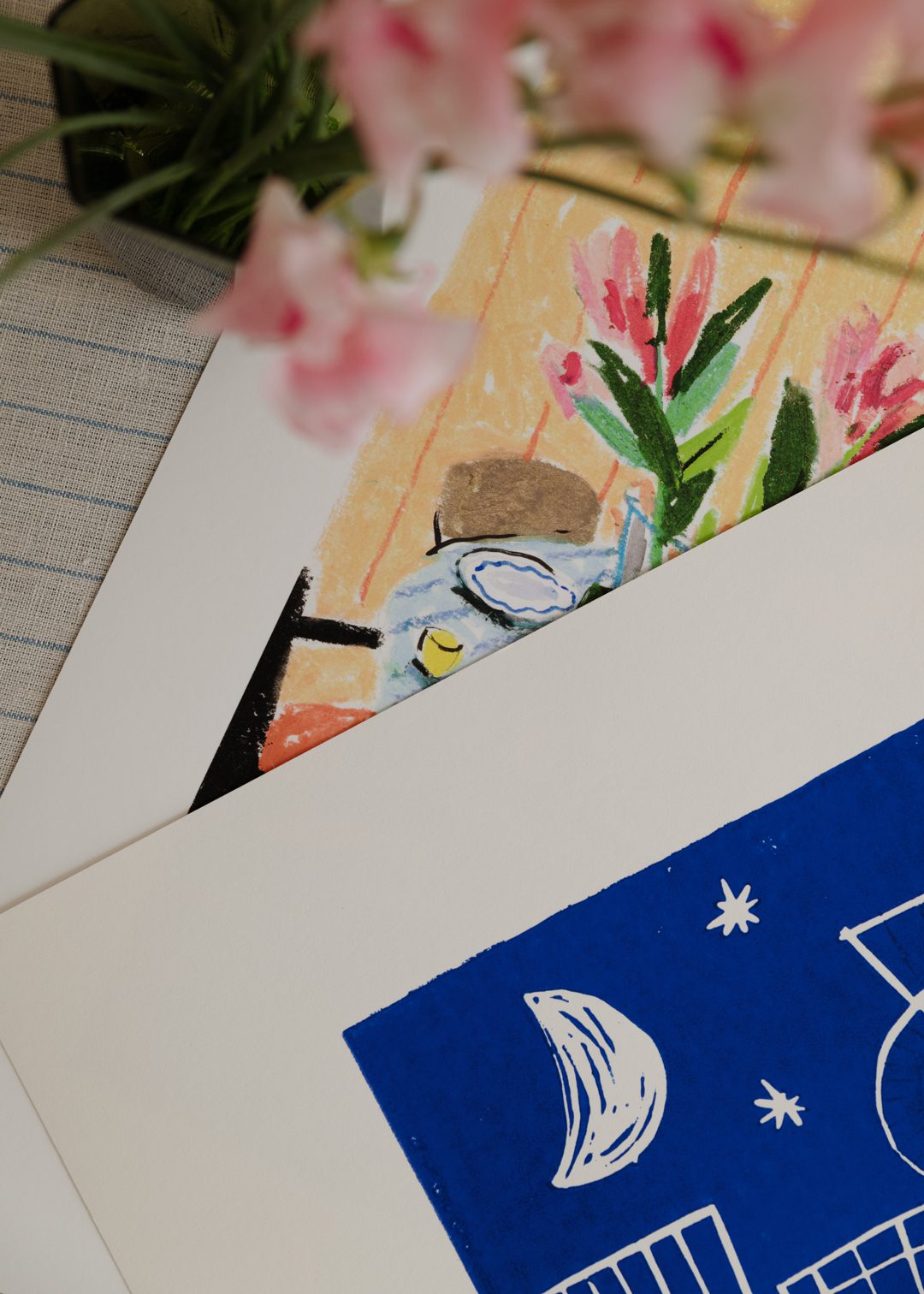 The Poster Club Art Prints Aube Poster 30x40 cm blau
