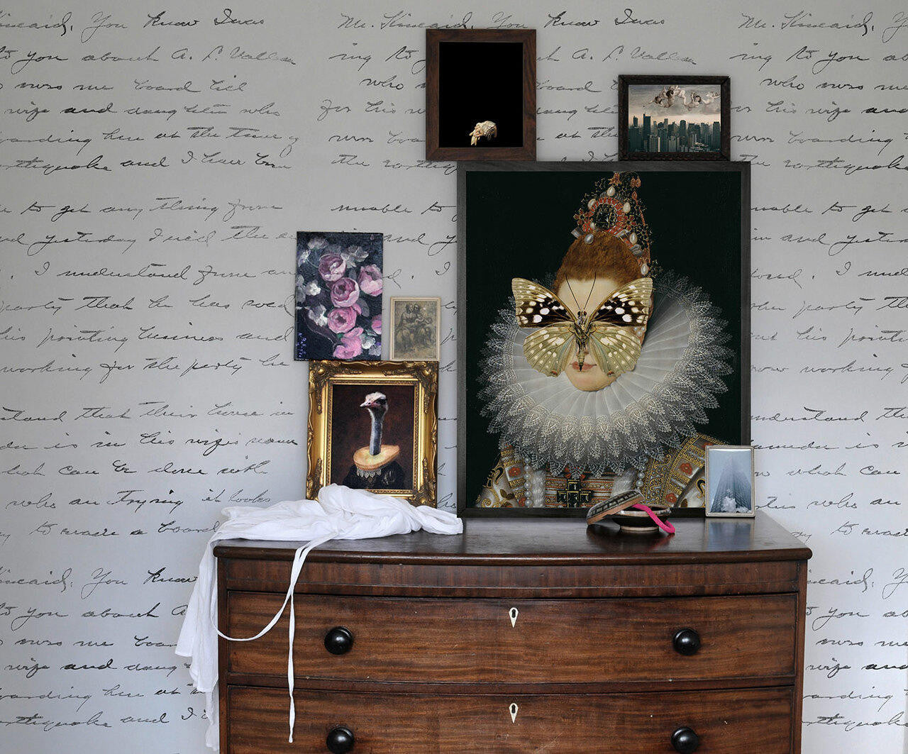 Mineheart Light Concrete Loveletter Tapete Grau