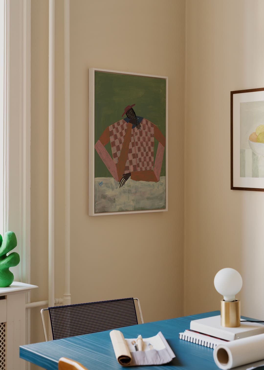 The Poster Club In My Head Leinwand 50x70 grün rosa
