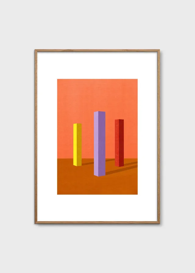 The Poster Club Colour Trio Poster 30x40 cm geometrisch bunt