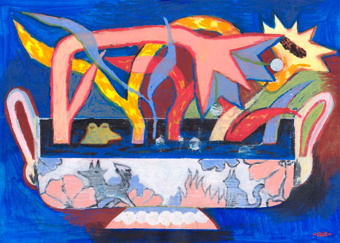 The Poster Club Svamp Canvas 50x70 Leinwandbild bunt