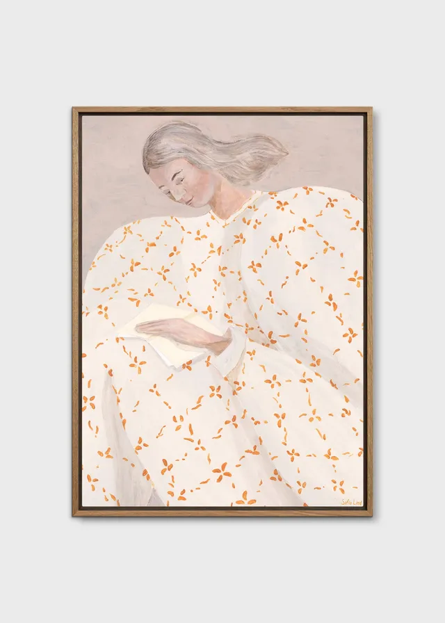 The Poster Club Secret Notes Leinwand 30x40 cm Beige