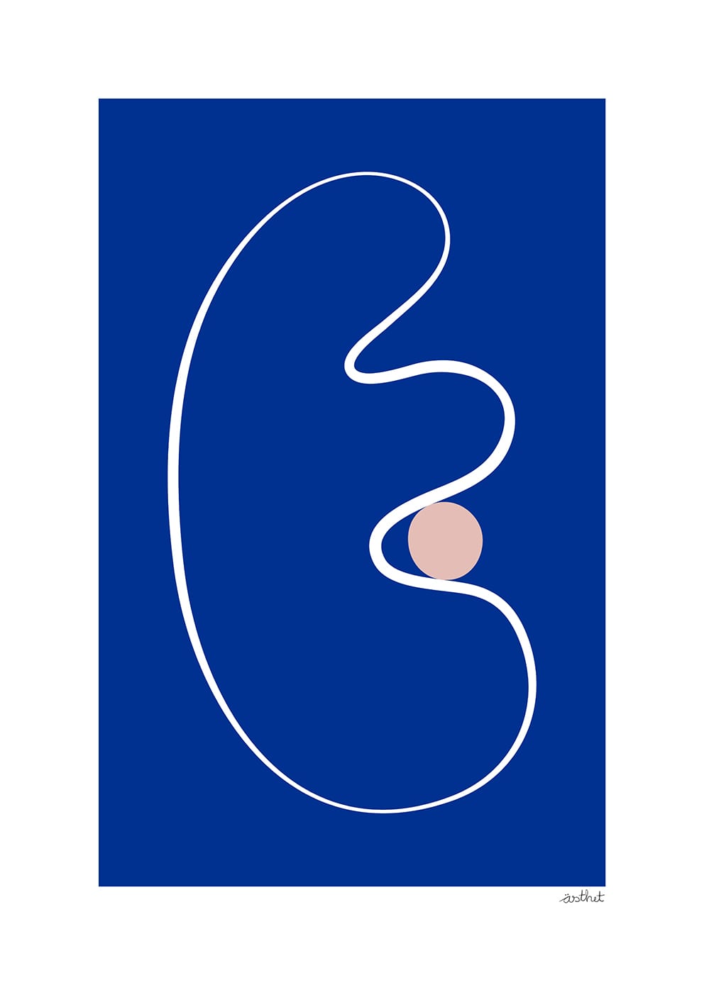 The Poster Club Abstract No. 03 Poster 30x40 cm blau