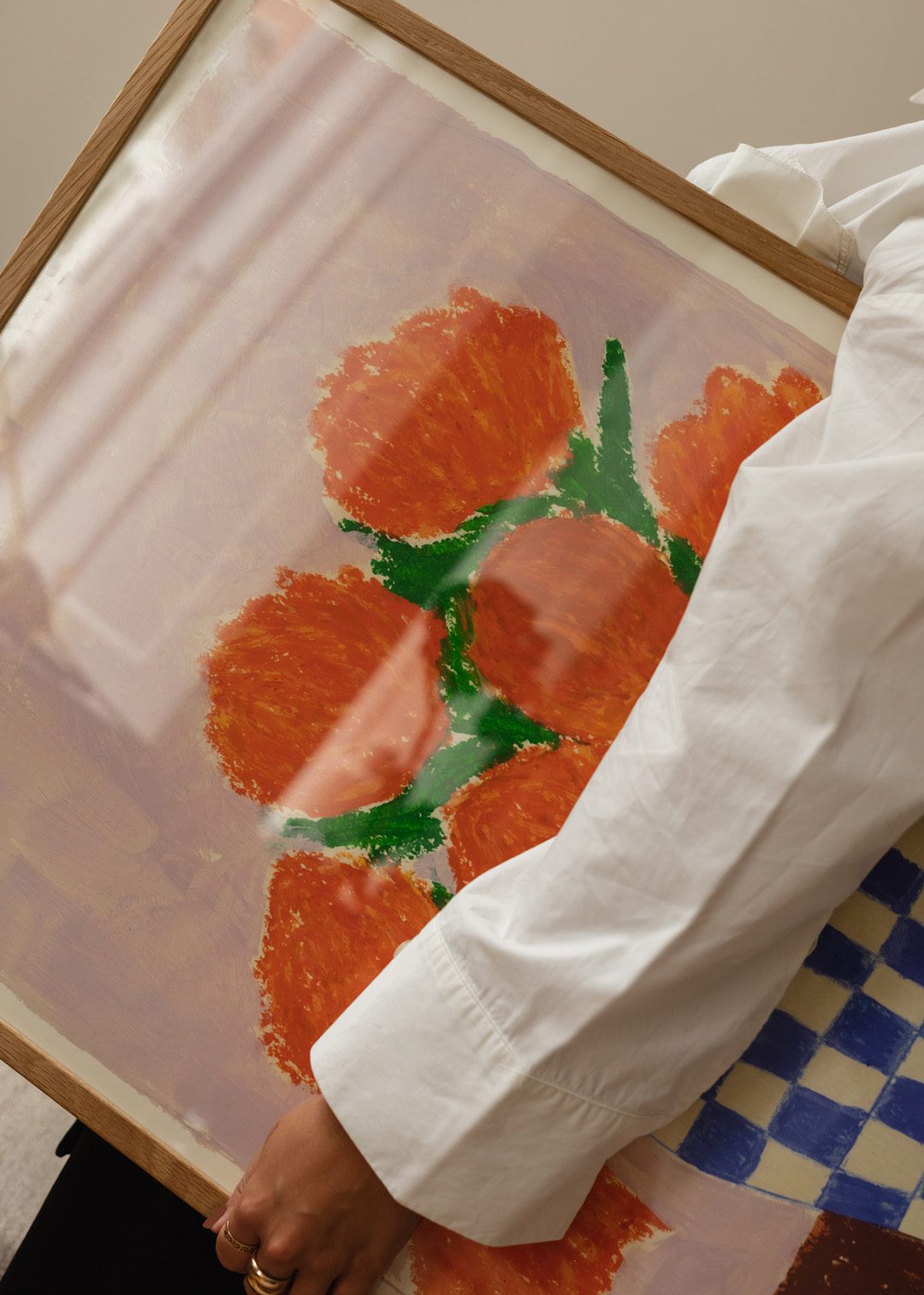The Poster Club Orange Flowers Poster 30x40 cm orange