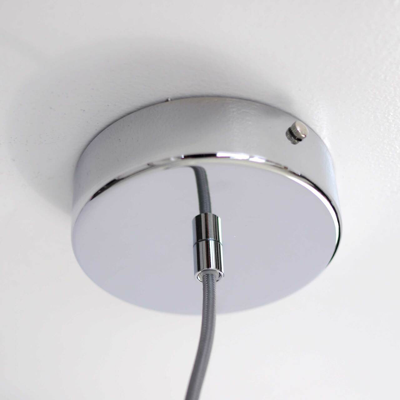 Mineheart King Edison Grande Pendelleuchte Chrom 28cm