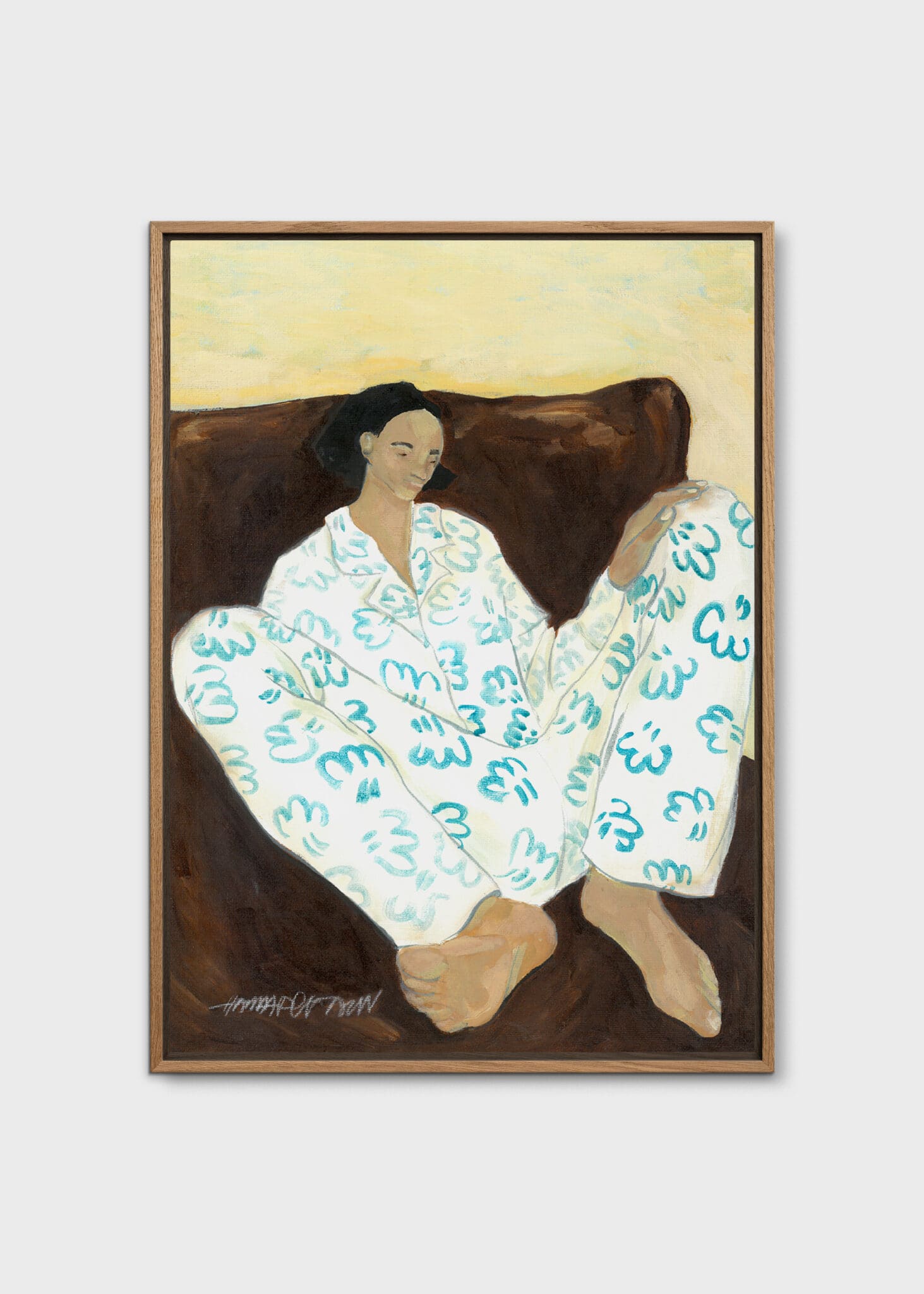 The Poster Club Making Time Canvas 30x40 cm Braun Blau