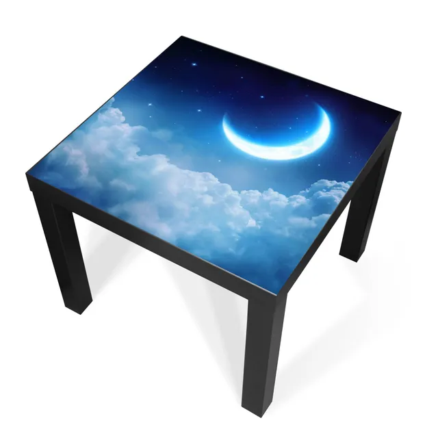 Banjado Möbelfolie Tischfolie Zunehmender Mond 55x55 cm selbstklebend