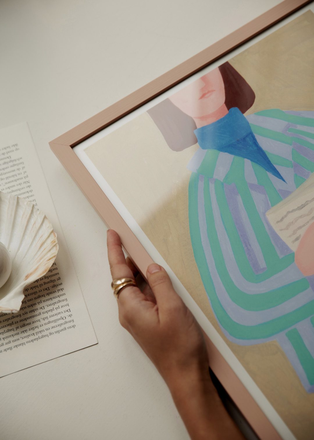 The Poster Club Art Prints Love Letters Poster 30x40 cm lila