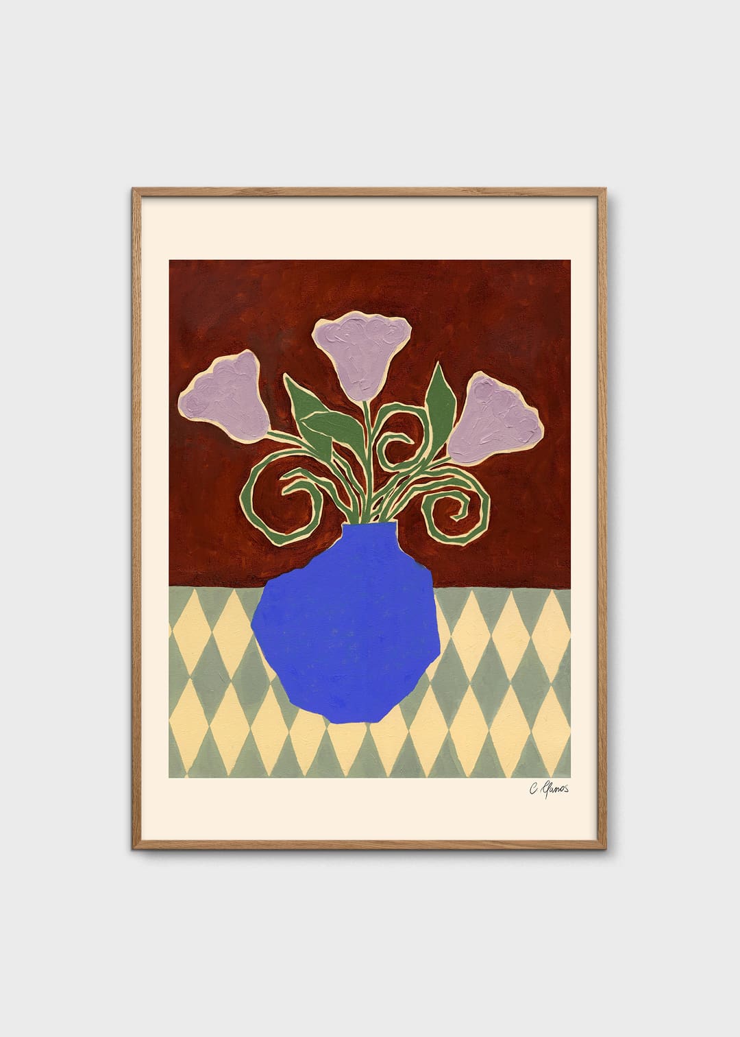 The Poster Club Purple Flowers Poster 30x40 cm Blumenmotiv