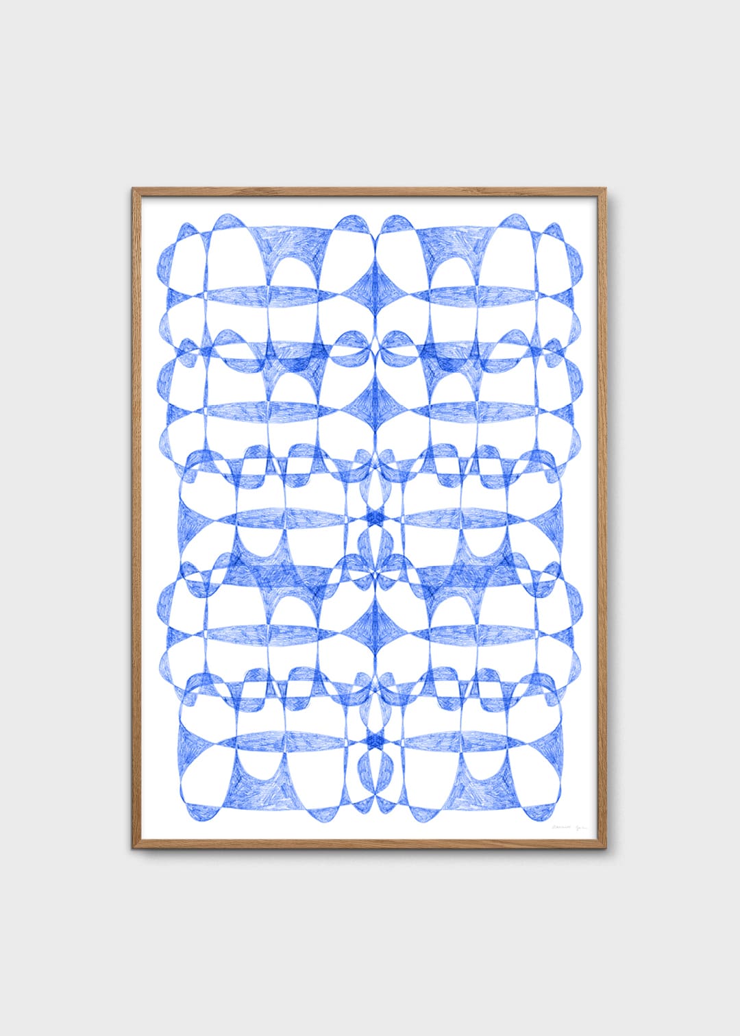 The Poster Club Art Prints Dotted No. 148 Poster 30x40 blau