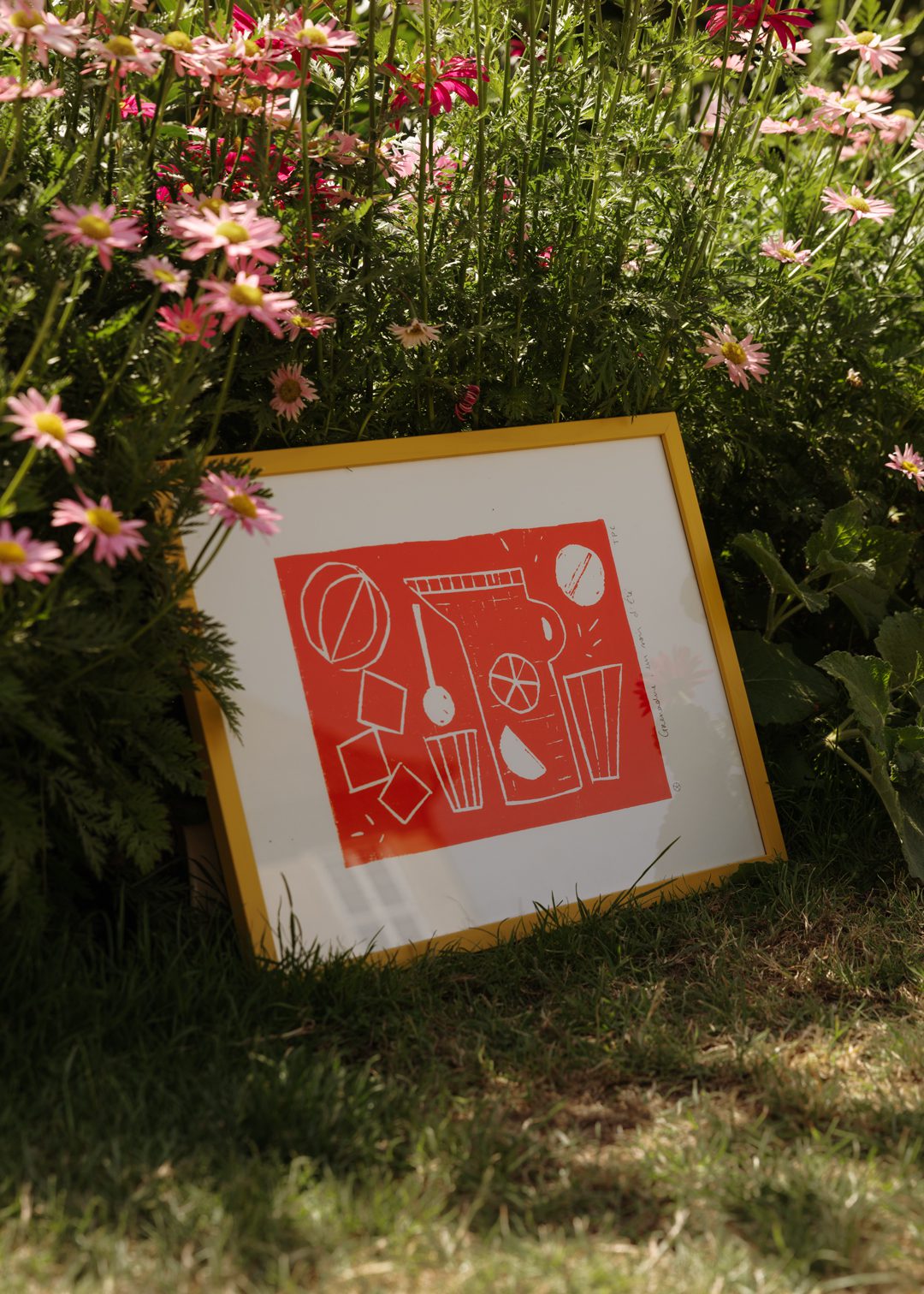 The Poster Club Grenadine Kunstdruck 30x40 cm rot