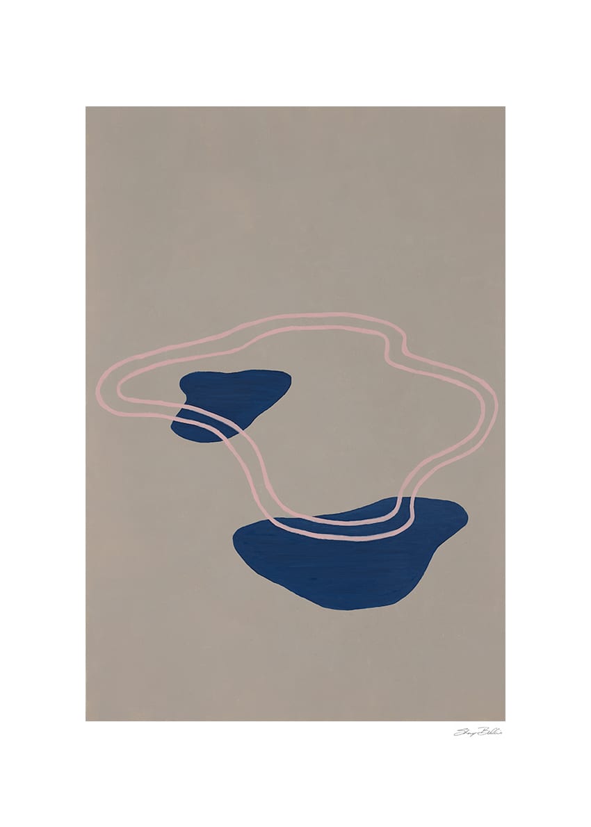 The Poster Club Archipelago II Poster 30x40 cm abstrakt beige