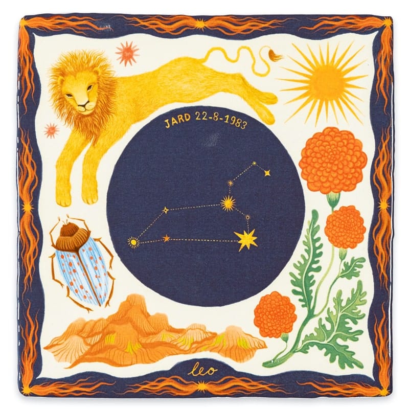 Storytiles Delft Blue Leo Fliese S 10x10 cm Sternzeichen Löwe