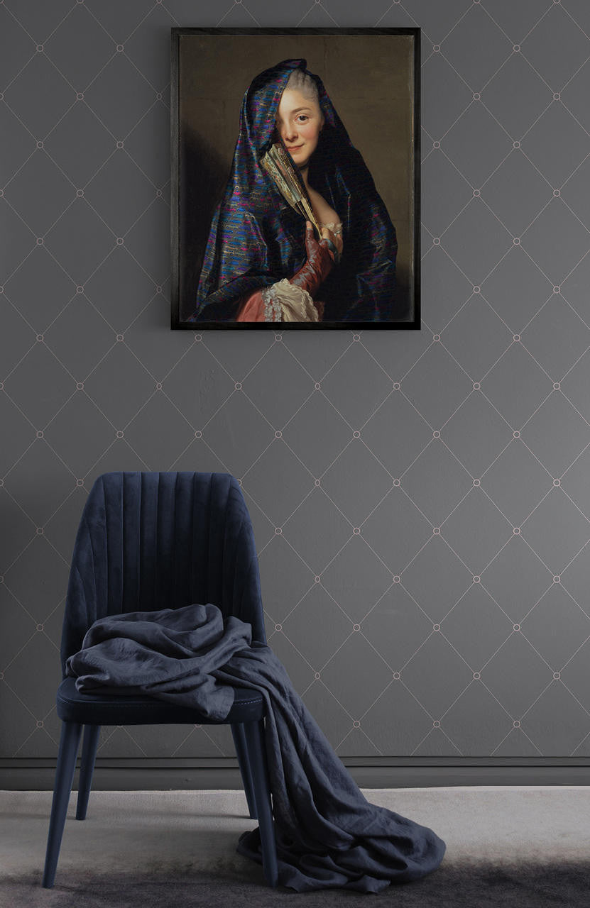 Mineheart Out of Pattern 3 Wandbild 20 x 30 cm Stoff-Portrait