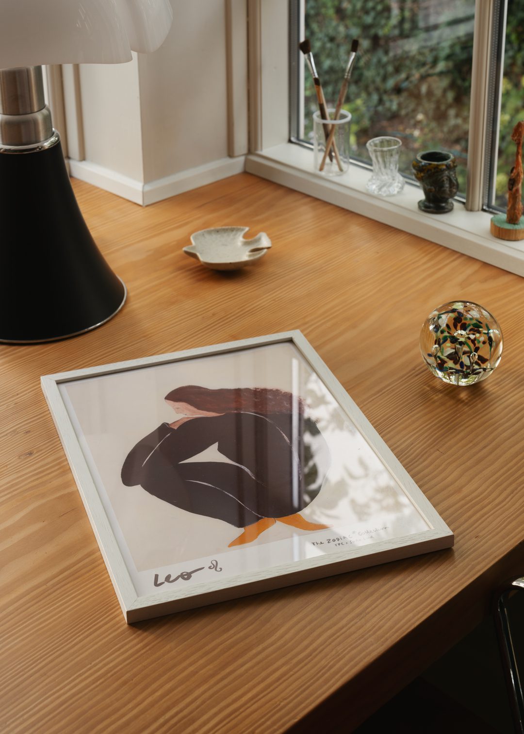 The Poster Club Leo Kunstdruck 30x40 cm beige Sternzeichen