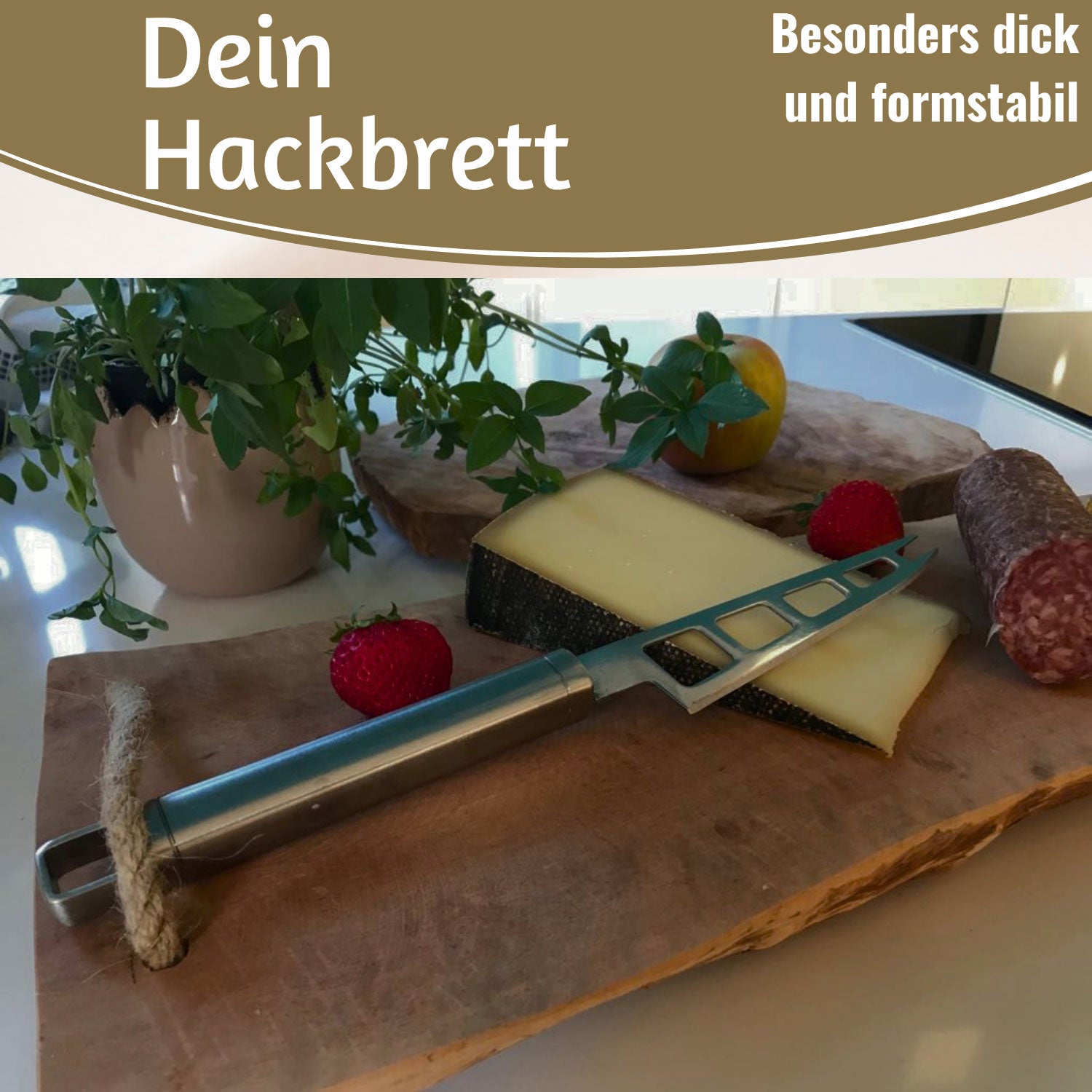 LS-LebenStil Küche & Haushalt Schneidebrett Mango 50cm