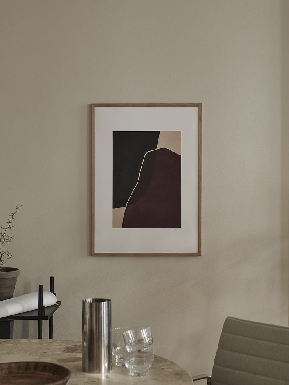 The Poster Club Tempset 01 Poster 30x40 cm beige schwarz