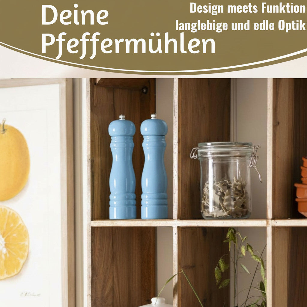LS-LebenStil Küche & Haushalt iB Laursen Salzmühle Pfeffermühle Blau 21cm