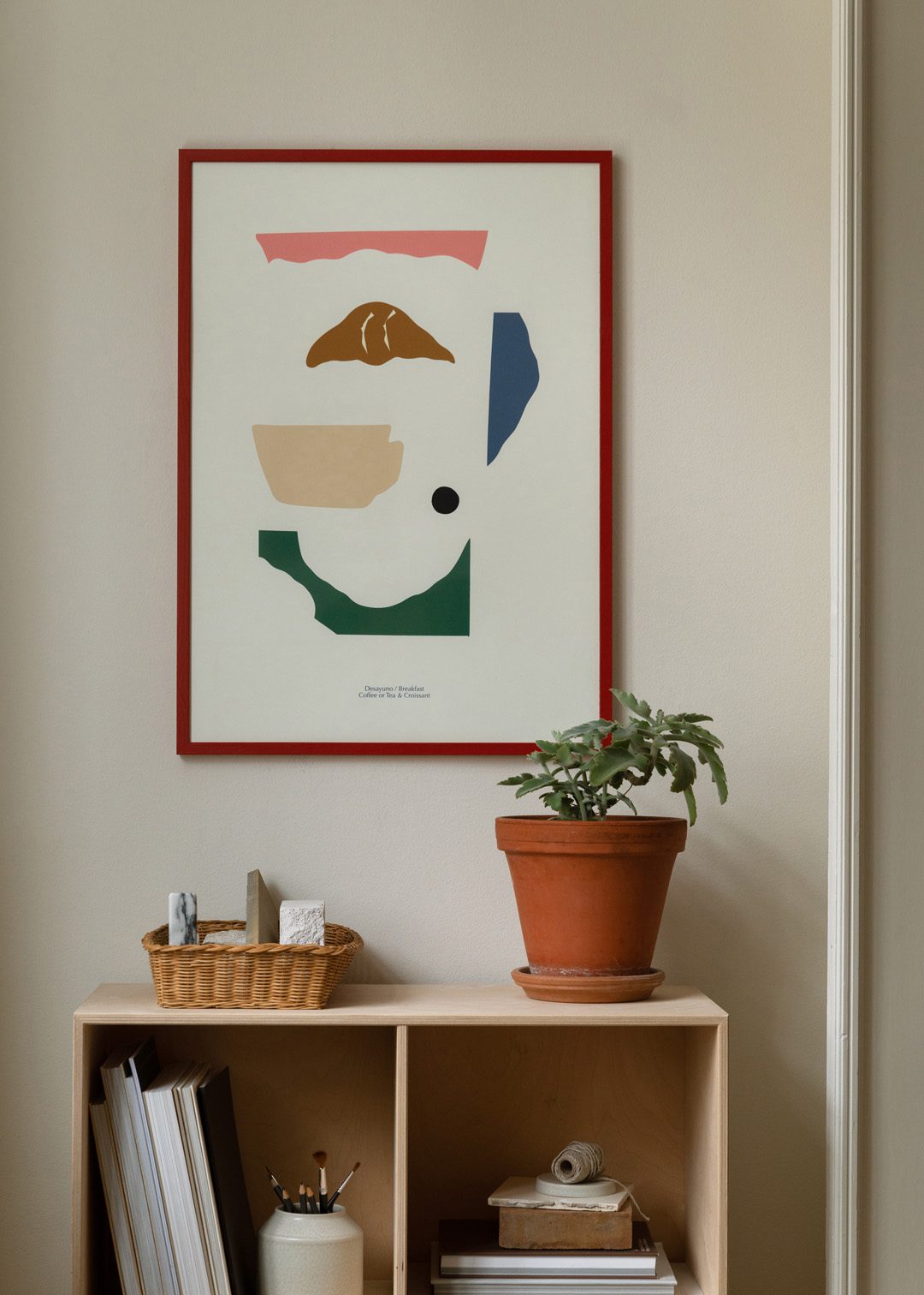 The Poster Club Art Prints Desayuno Poster 30x40 cm beige