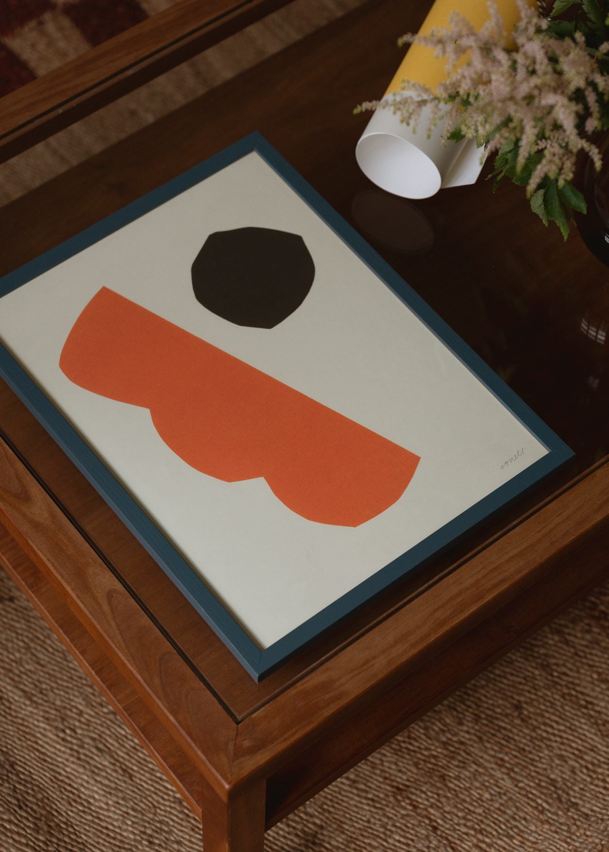 The Poster Club Duet Kunstdruck 30x40 cm schwarz-orange