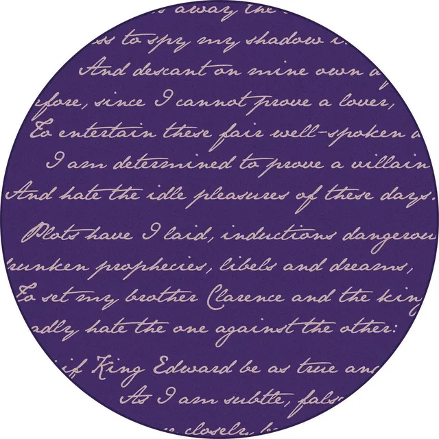 Mineheart Richard III Teppich Rund Amethyst getuftet