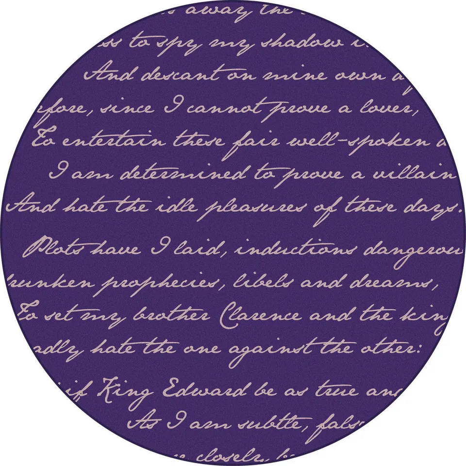 Mineheart Richard III Teppich Rund Amethyst getuftet